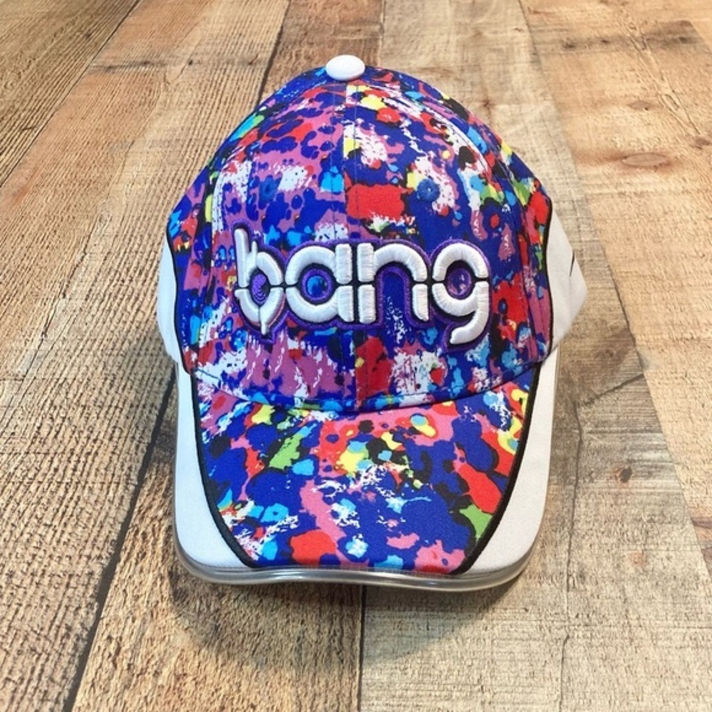 Bang Energy‎ Snapback Hat Paint Splatter Light Up Bill Adjustable SnapBack Mens